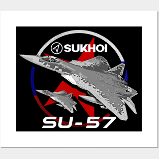 Sukhoi SU-57 Fighterjet Posters and Art